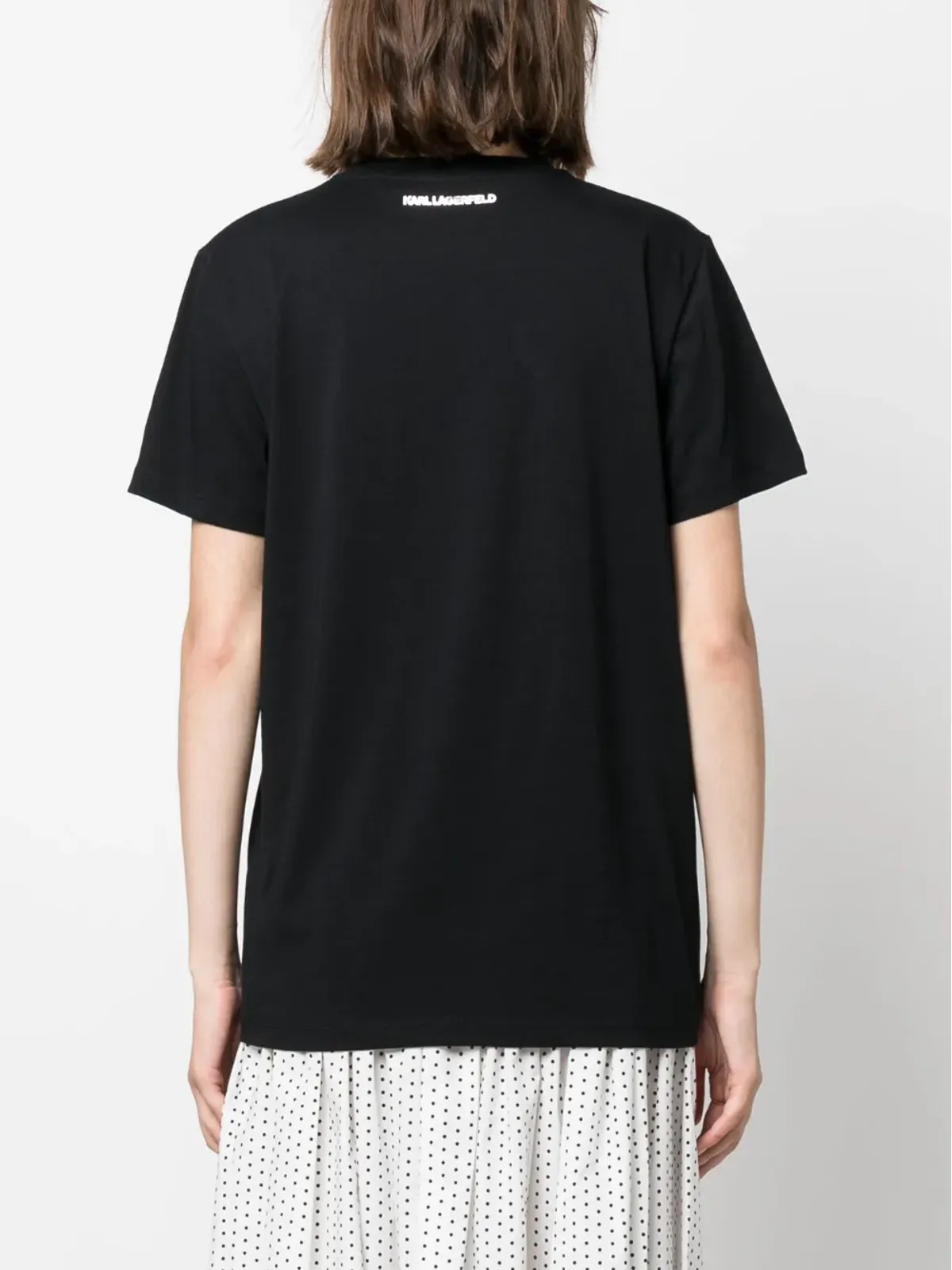 Karl Lagerfeld Ikon 2.0 オーガニックコットン Tシャツ - ブラック - 画像4