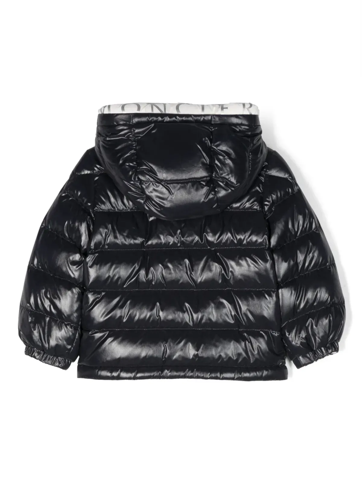 Moncler Enfant ロゴパッチ コットンパッド入りコート - 画像2