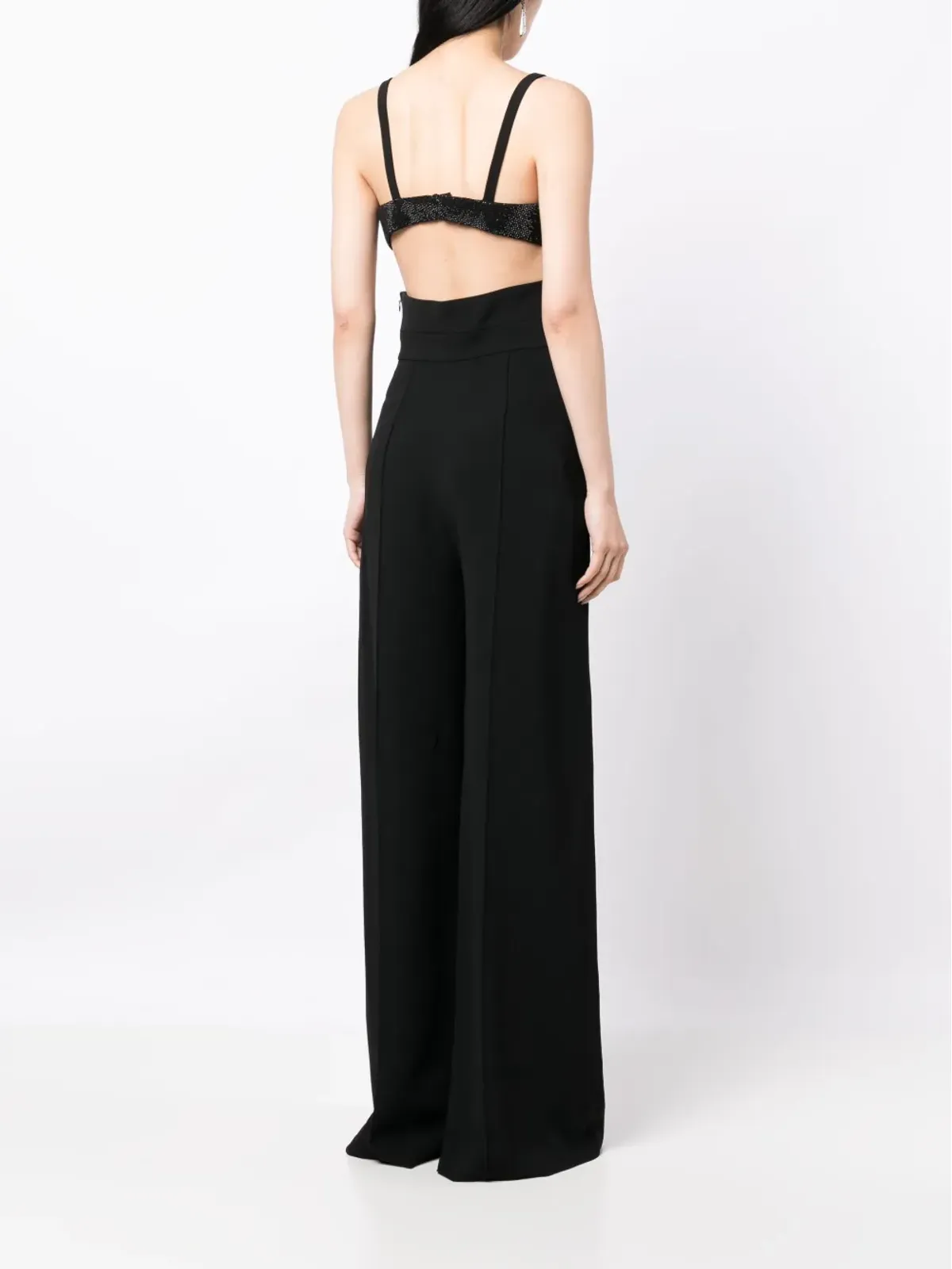 Elie Saab クリスタル装飾 カットアウトディテール ジャンプスーツ - 画像4