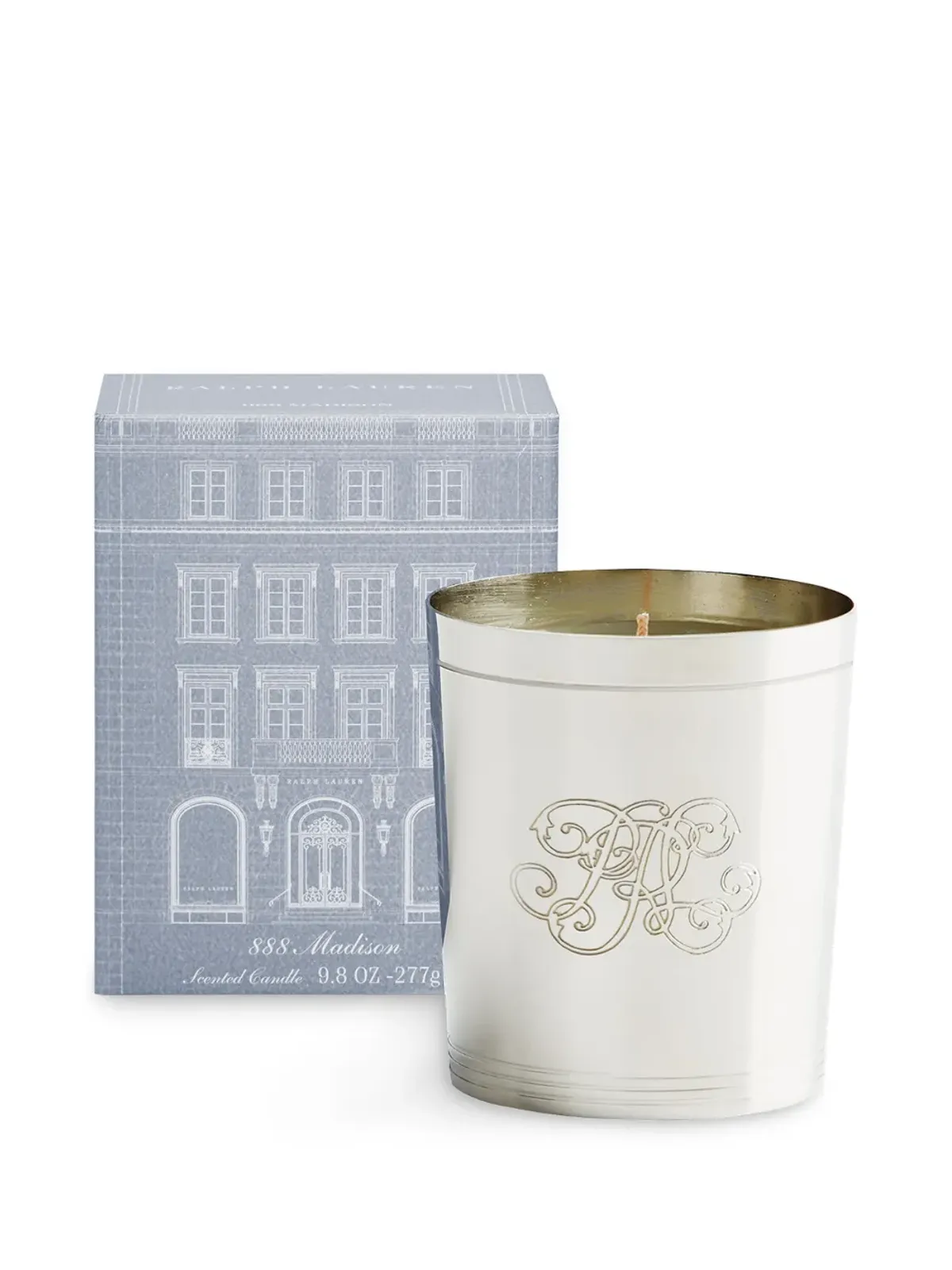 Ralph Lauren Home Madison Flagship シングルウィックキャンドル - Silver - 画像2