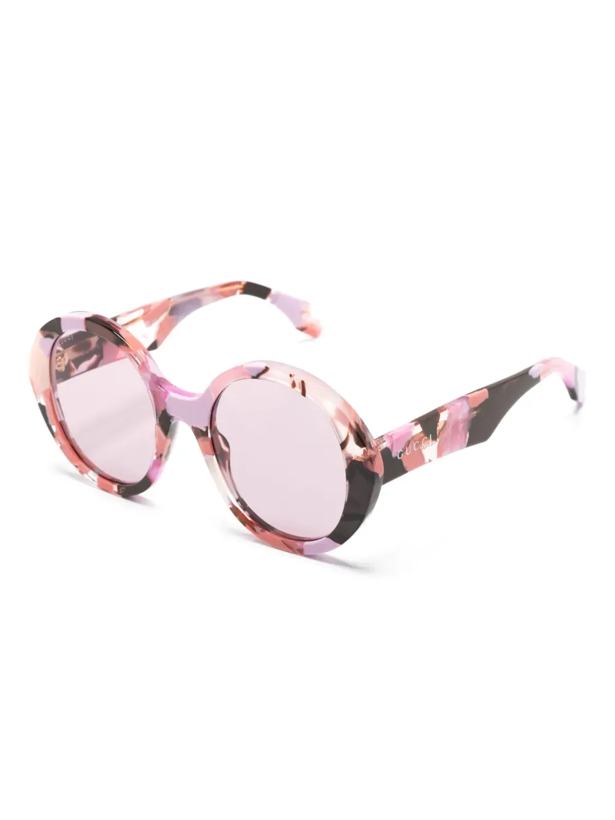 Gucci Eyewear GG1628S ラウンドフレーム サングラス - ピンク - 画像2