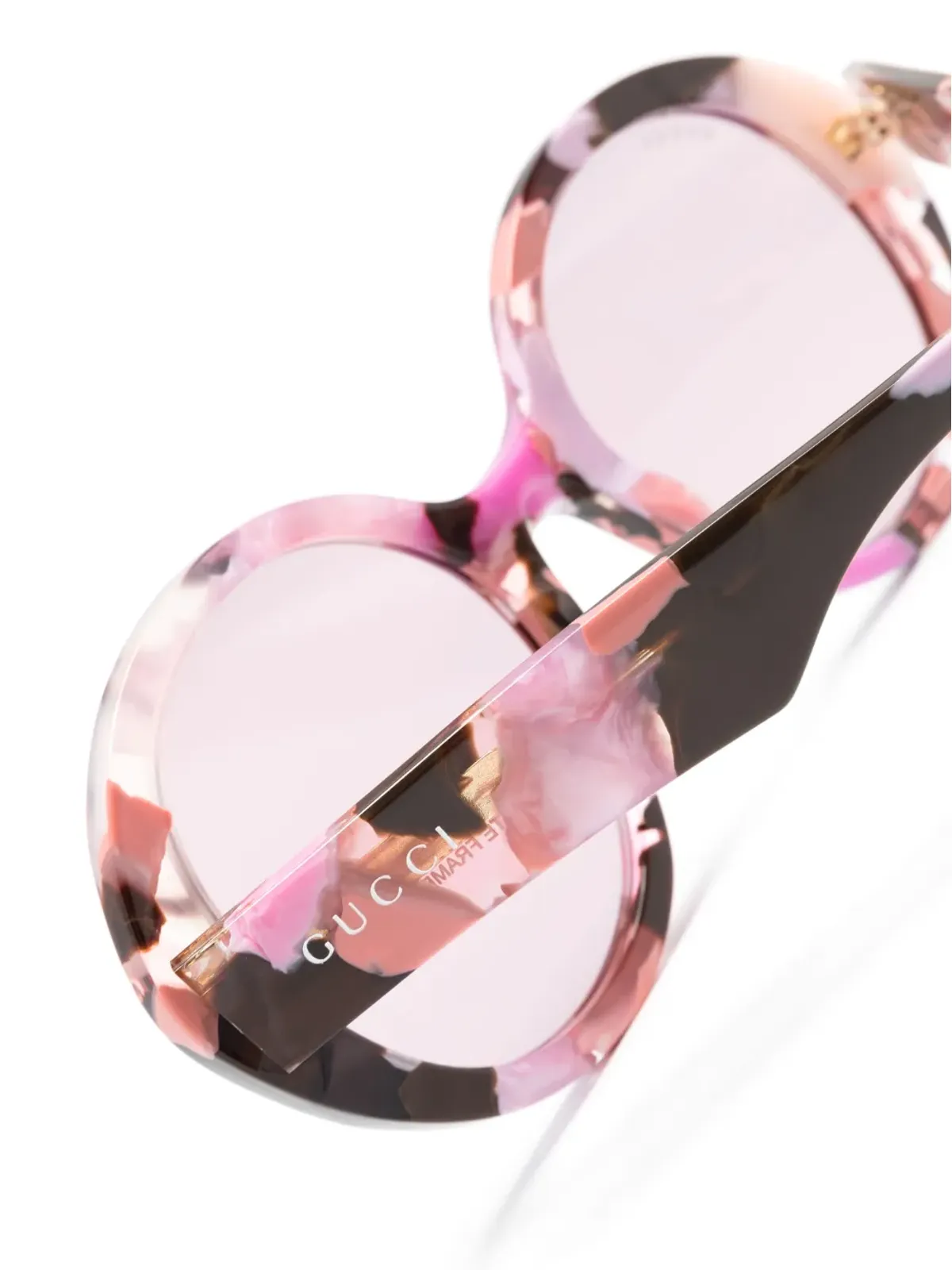Gucci Eyewear GG1628S ラウンドフレーム サングラス - ピンク - 画像3