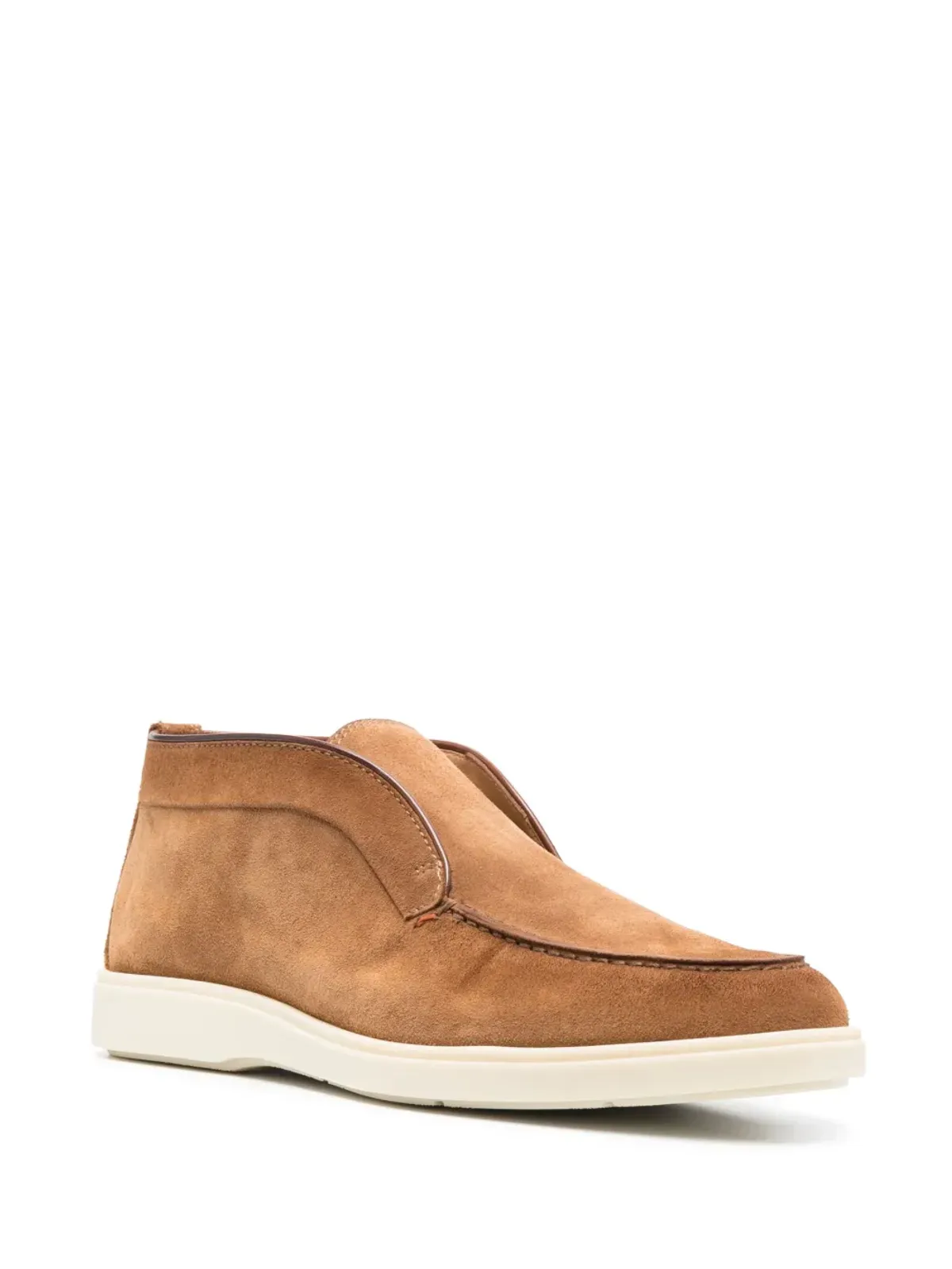 Santoni スエード・スリップオンブーツ - 画像2