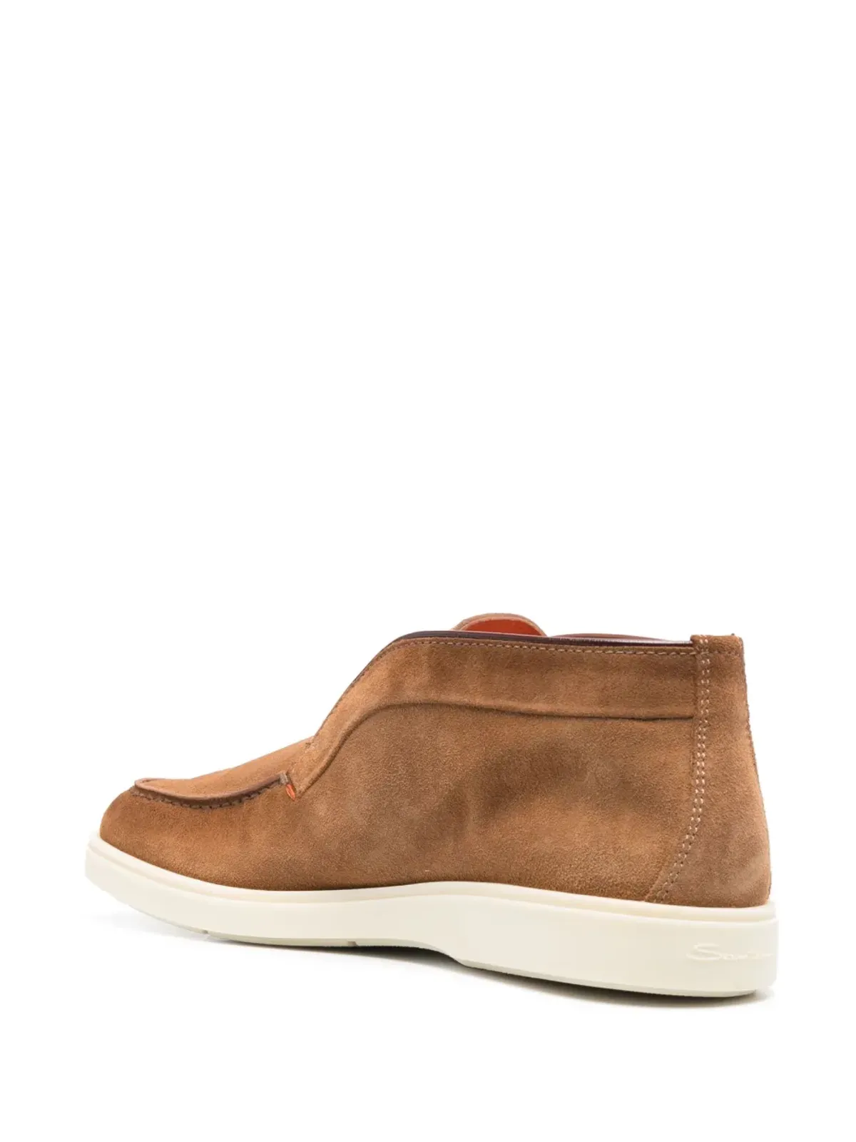 Santoni スエード・スリップオンブーツ - 画像3