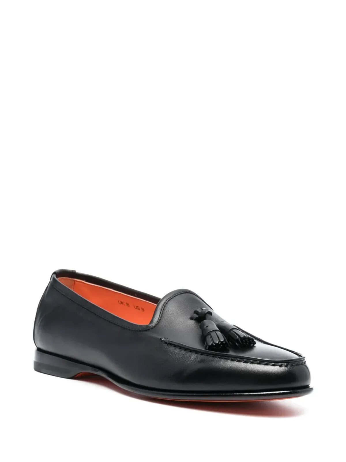 Santoni アンドレア タッセルディテール レザーローファー - 画像2