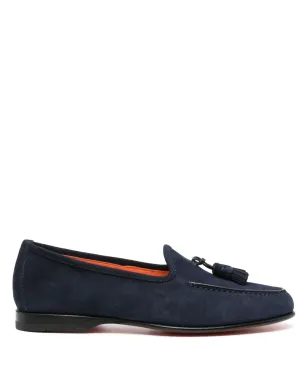 Santoni タッセルディテール・スエード ローファー - サムネイル1