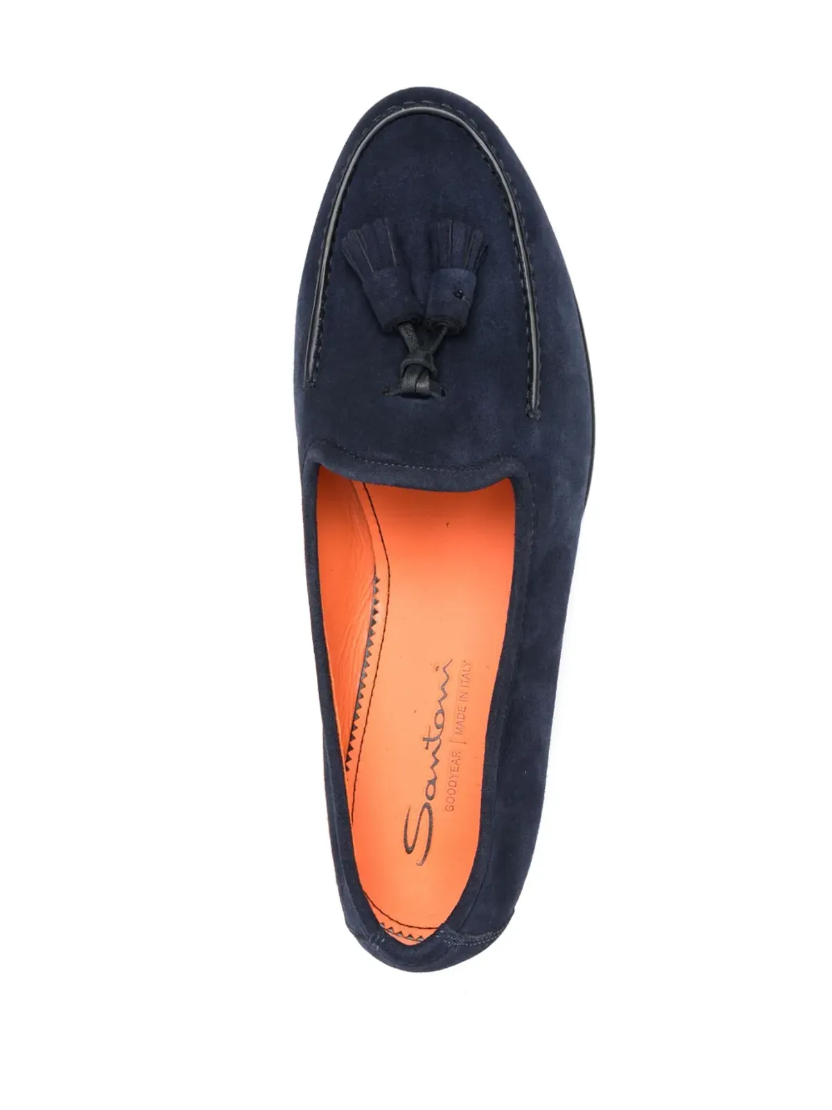 Santoni タッセルディテール・スエード ローファー - 画像4