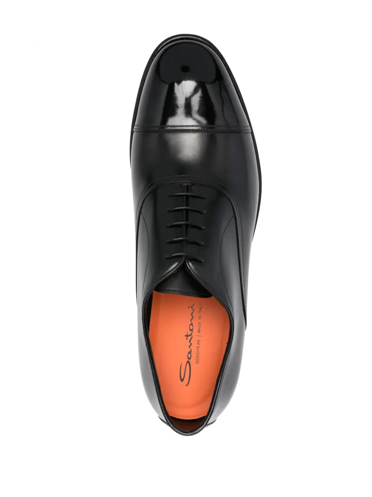 Santoni レースアップレザー ローファー - 画像4