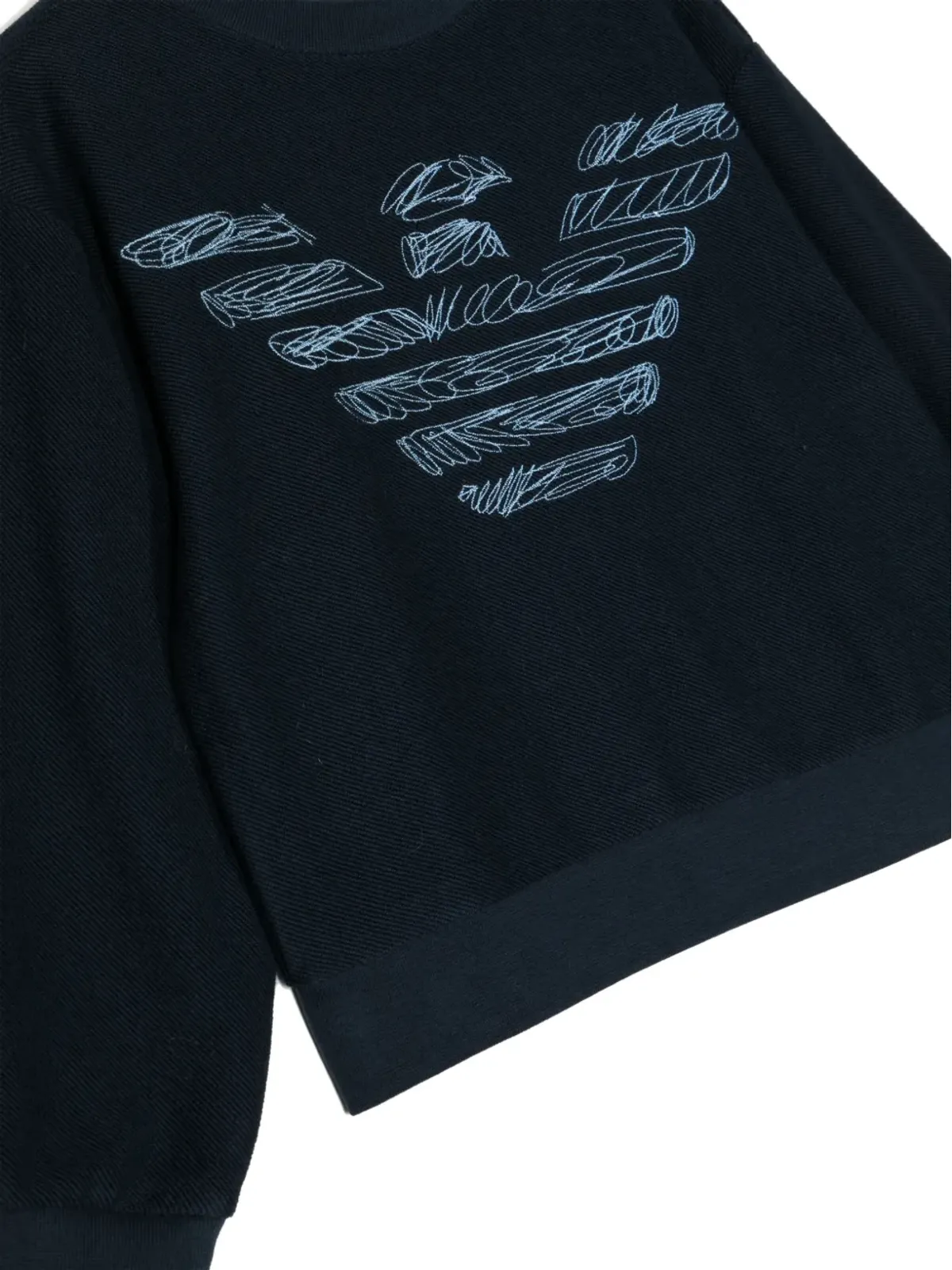 Emporio Armani Kids ロゴ刺繍入りクルーネックスウェット - 画像3