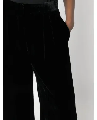 Alberta Ferretti ベルベットのパラッツォパンツ - サムネイル5