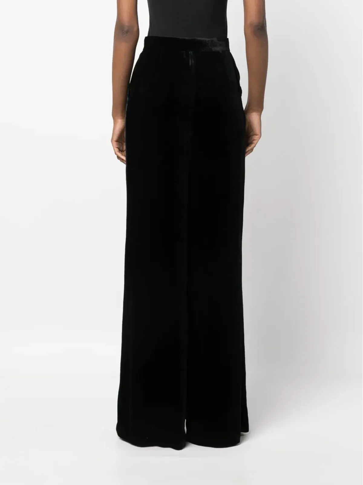 Alberta Ferretti ベルベットのパラッツォパンツ - 画像4