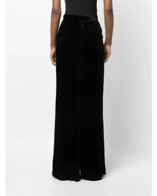 Alberta Ferretti ベルベットのパラッツォパンツ - サムネイル4