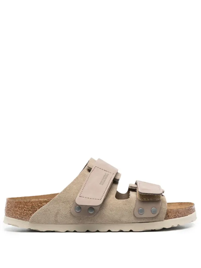 Birkenstock Birkenstock 京都タッチストラップレザーサンダル - グレーの商品画像