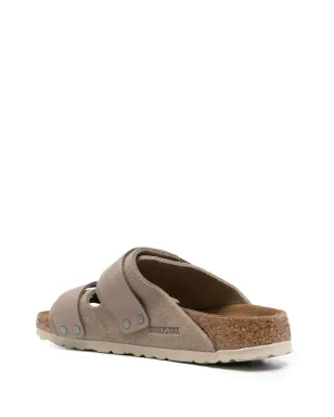 Birkenstock 京都タッチストラップレザーサンダル - グレー - サムネイル3