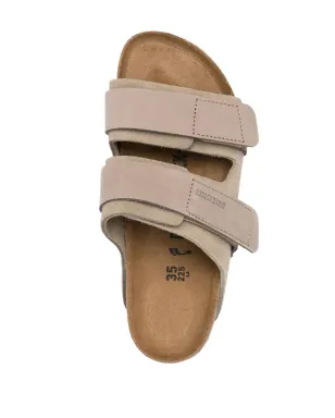 Birkenstock 京都タッチストラップレザーサンダル - グレー - サムネイル4