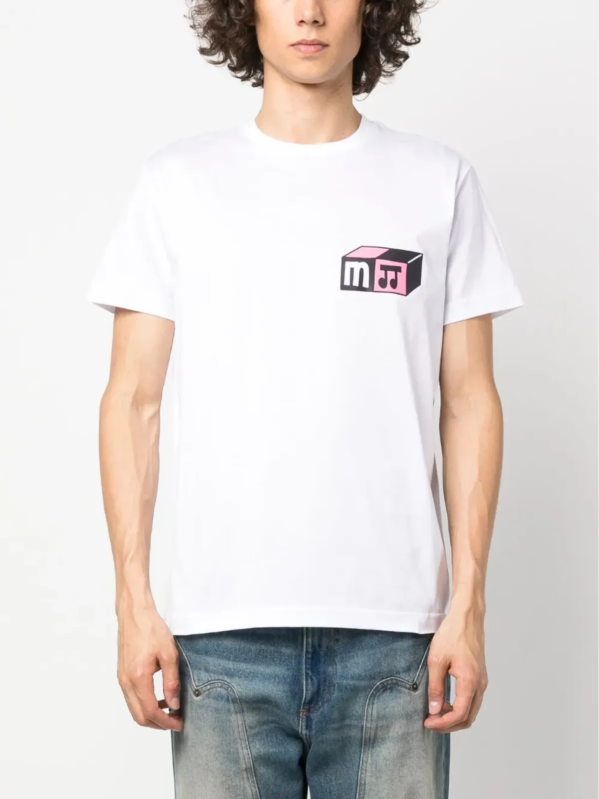 MODES GARMENTS ロゴプリント コットン Tシャツ - 画像4