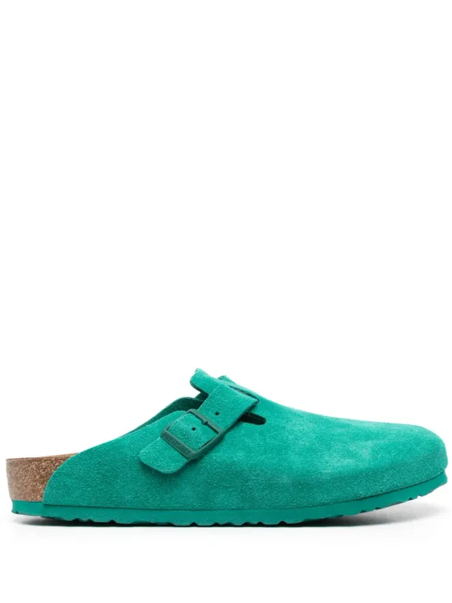 Birkenstock Birkenstock ボストン スエード クロッグ サンダル - グリーンの商品画像