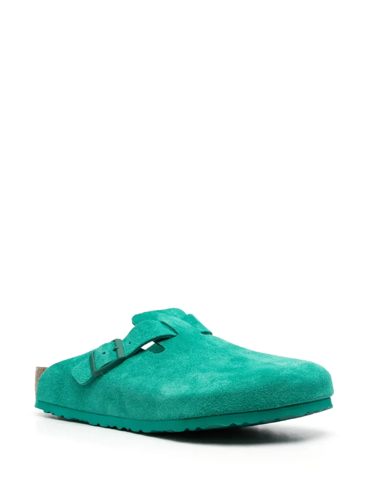 Birkenstock ボストン スエード クロッグ サンダル - グリーン - 画像2