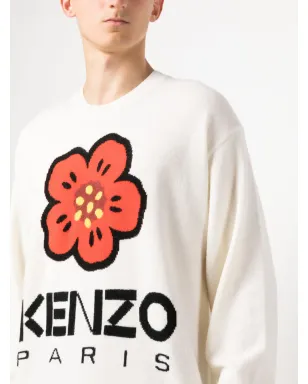 Kenzo ボケフラワー インターシャ編み ウール ジャンパー - サムネイル5
