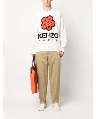 Kenzo ボケフラワー インターシャ編み ウール ジャンパー - サムネイル2