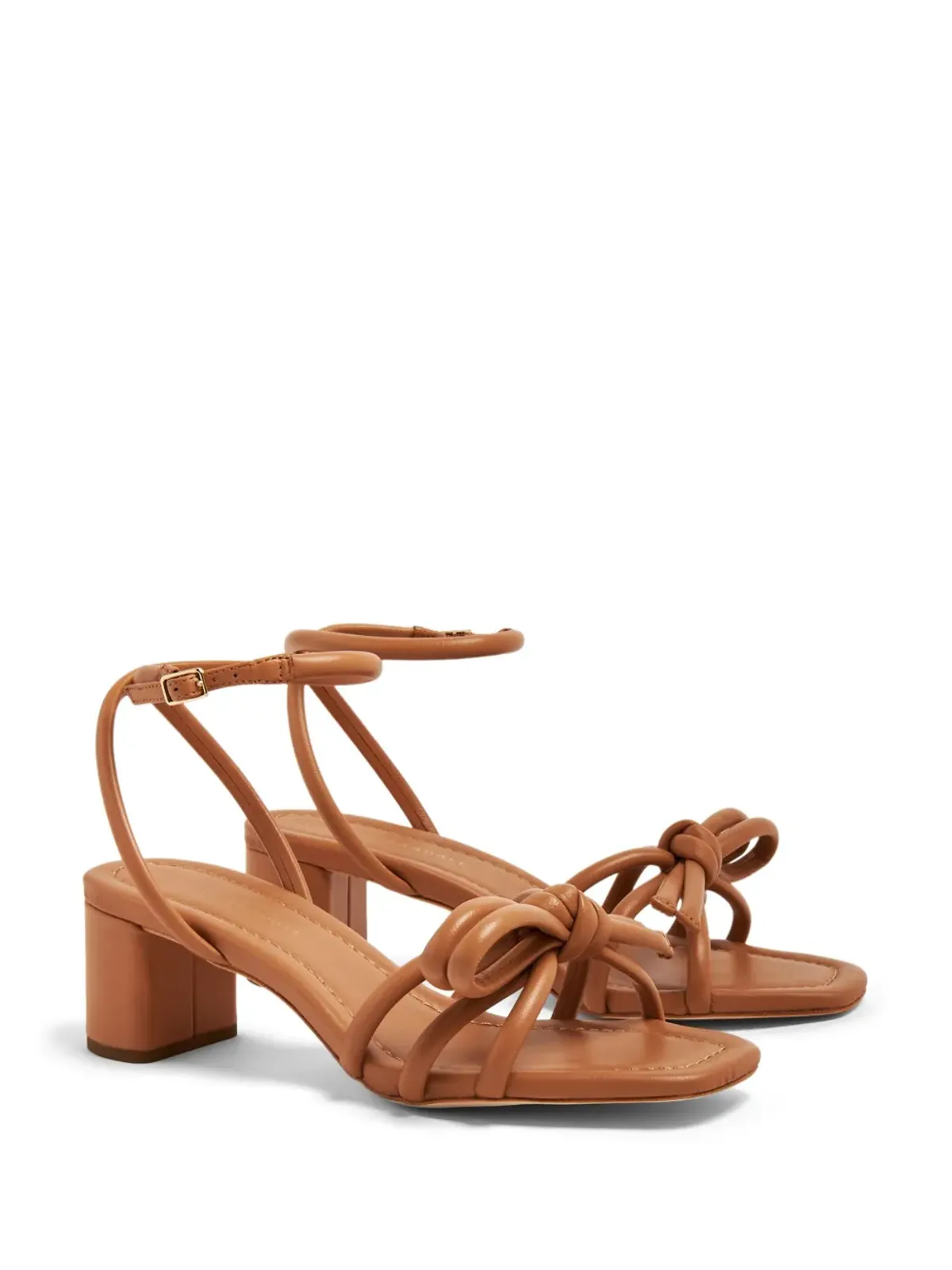 Loeffler Randall Mikel レザーサンダル - ブラウン - 画像4