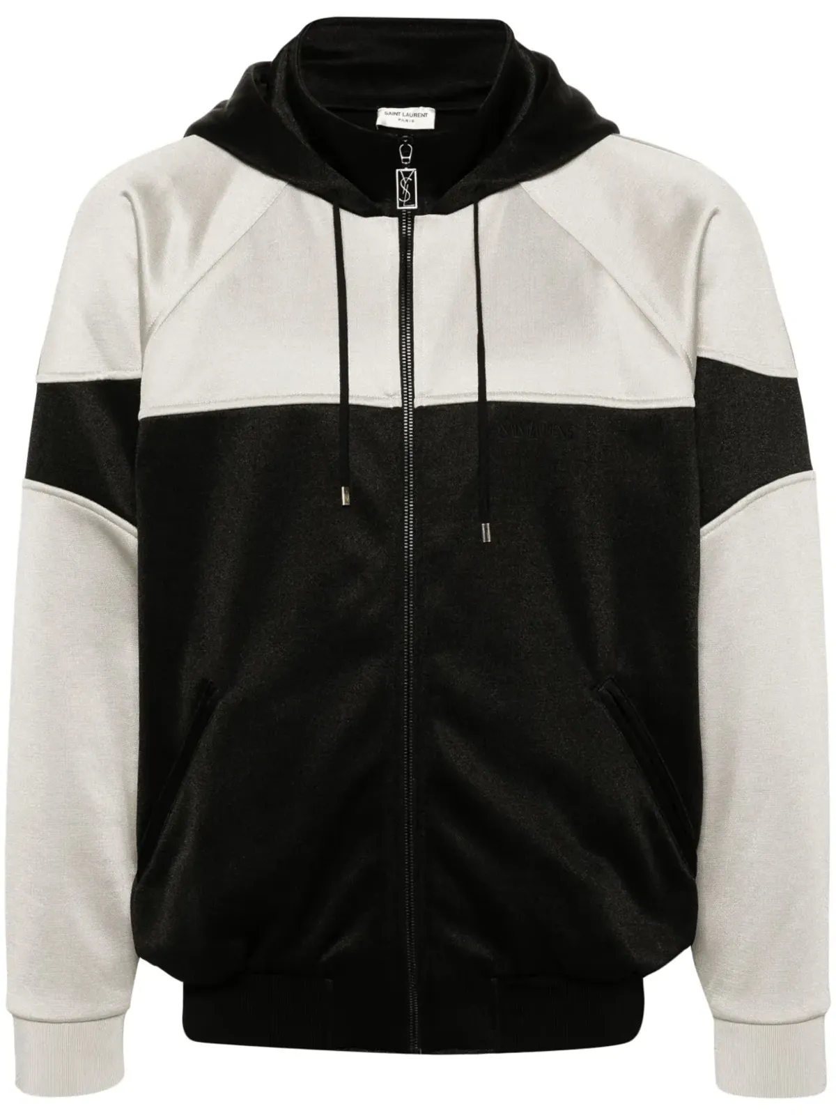 Saint Laurent ツートーン フーデッドジャケット - 画像1