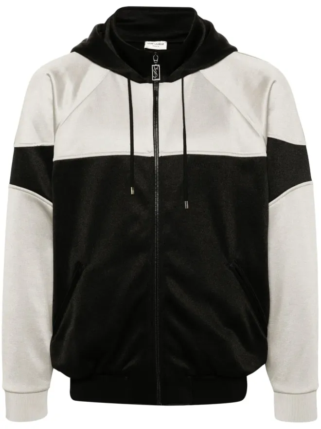 Saint Laurent Saint Laurent ツートーン フーデッドジャケットの商品画像