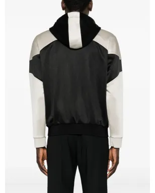 Saint Laurent ツートーン フーデッドジャケット - サムネイル4