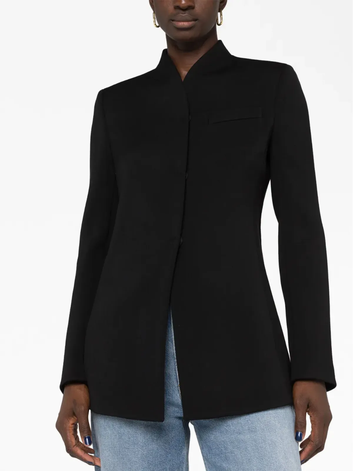 Giorgio Armani シングルブレストブレザー - ブラック - 画像5