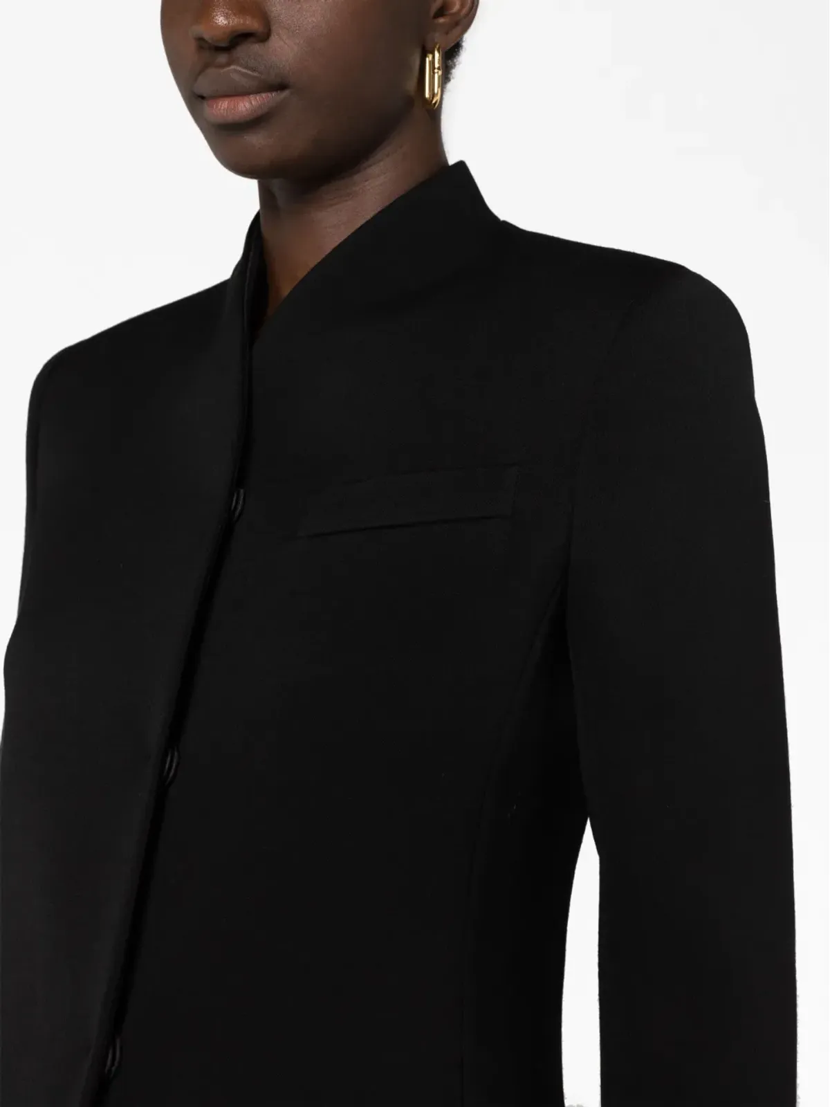 Giorgio Armani シングルブレストブレザー - ブラック - 画像3