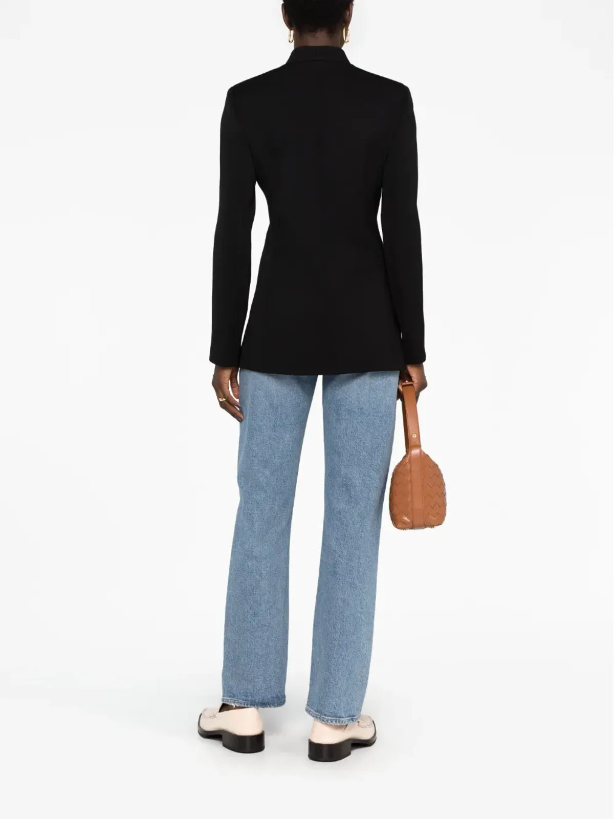 Giorgio Armani シングルブレストブレザー - ブラック - 画像4