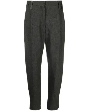 Brunello Cucinelli モニリモチーフ付き テーパードパンツ グレー - サムネイル1