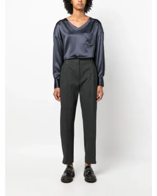 Brunello Cucinelli モニリモチーフ付き テーパードパンツ グレー - サムネイル2