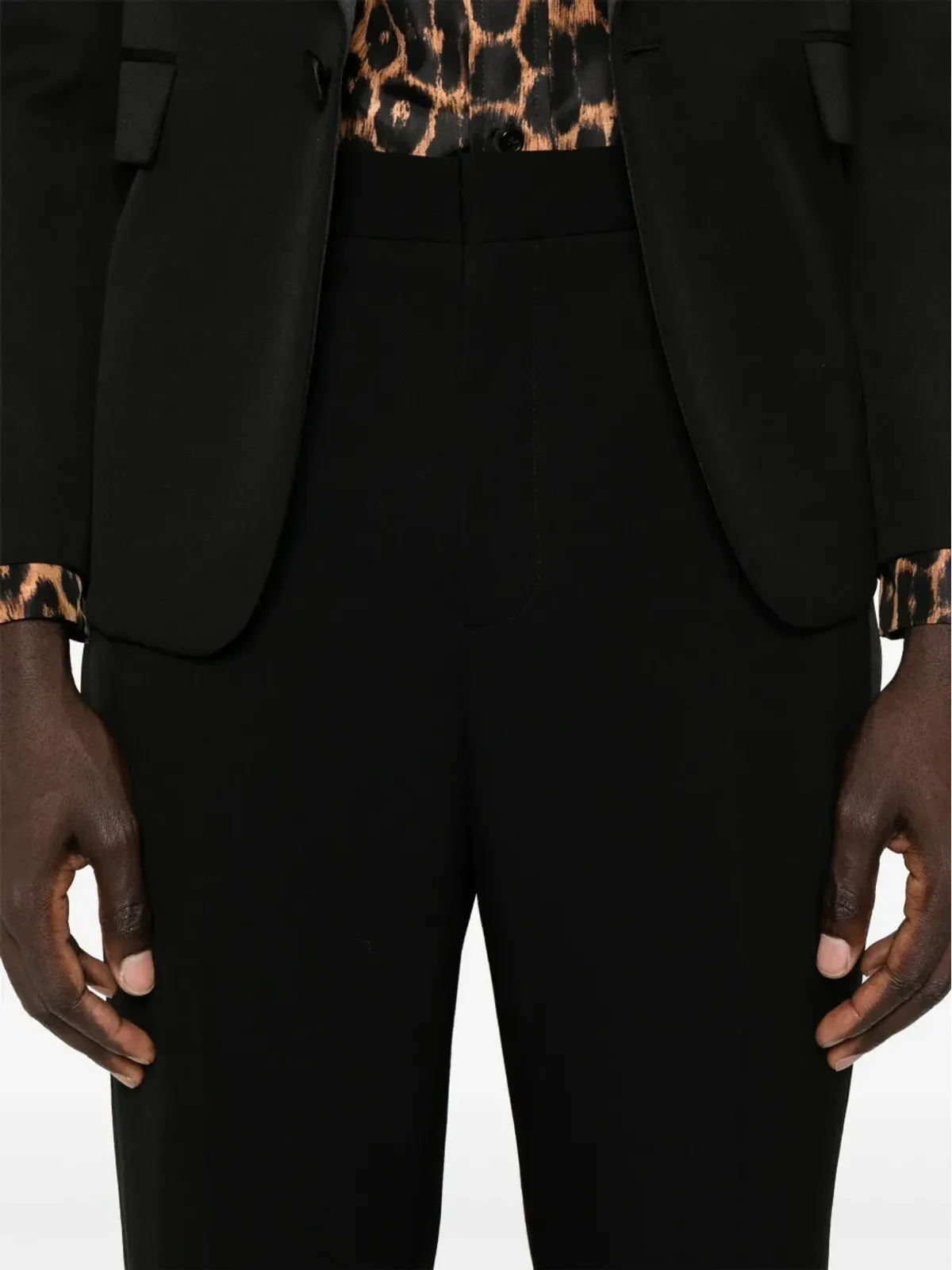 Saint Laurent テーラードウールパンツ - ブラック - 画像5