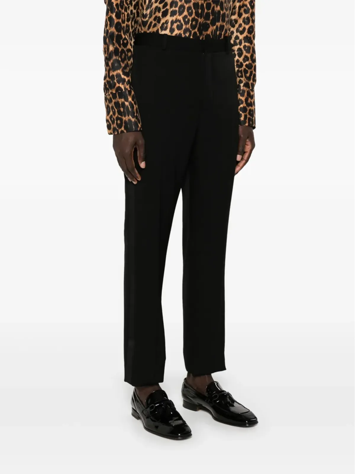 Saint Laurent テーラードウールパンツ - ブラック - 画像3