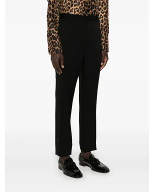 Saint Laurent テーラードウールパンツ - ブラック - サムネイル3