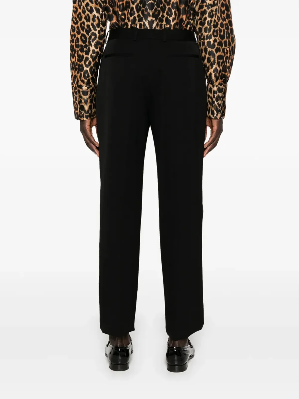 Saint Laurent テーラードウールパンツ - ブラック - 画像4
