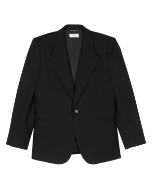 Saint Laurent バージンウール ブレザー ブラック - サムネイル1