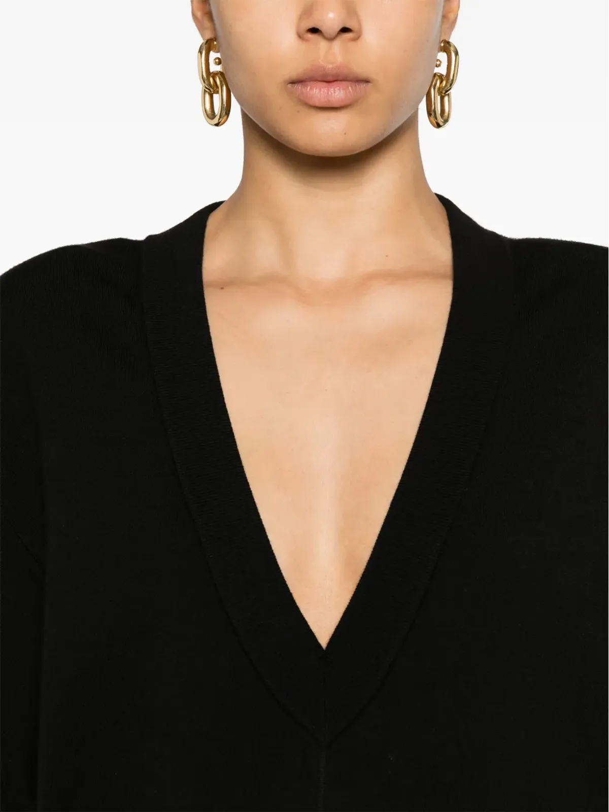 Saint Laurent Vネック ウールドレス - 画像5