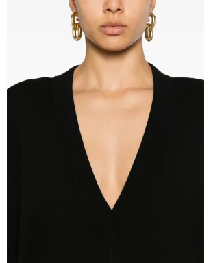 Saint Laurent Vネック ウールドレス - サムネイル5