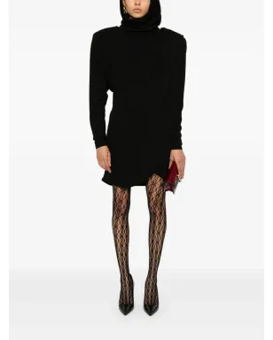 Saint Laurent フード付きウールドレス - サムネイル2