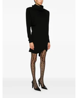 Saint Laurent フード付きウールドレス - サムネイル3
