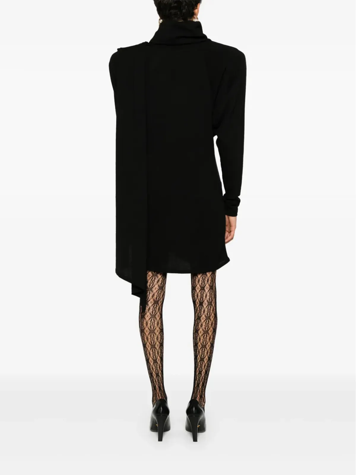 Saint Laurent フード付きウールドレス - 画像4