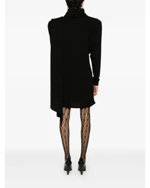 Saint Laurent フード付きウールドレス - サムネイル4