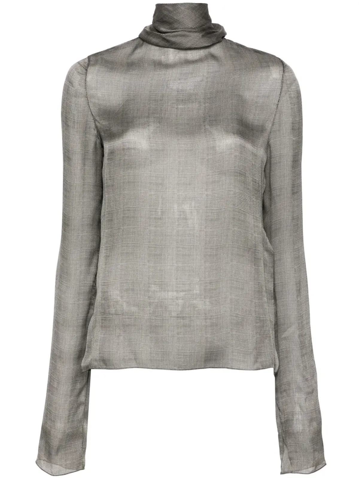 Saint Laurent チェック柄ブラウス - 画像1