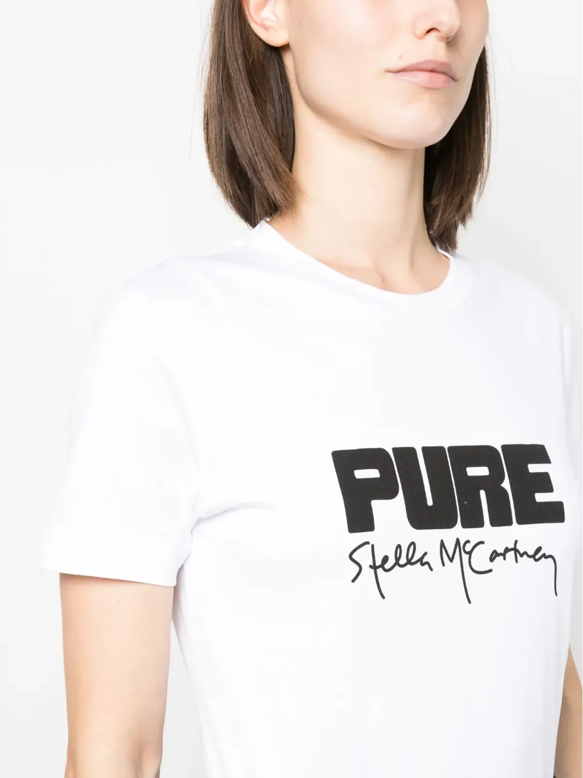 Stella McCartney ロゴプリントコットンTシャツ - 画像5