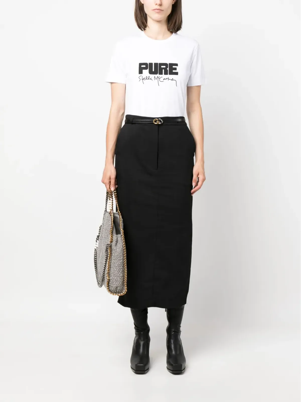 Stella McCartney ロゴプリントコットンTシャツ - 画像2