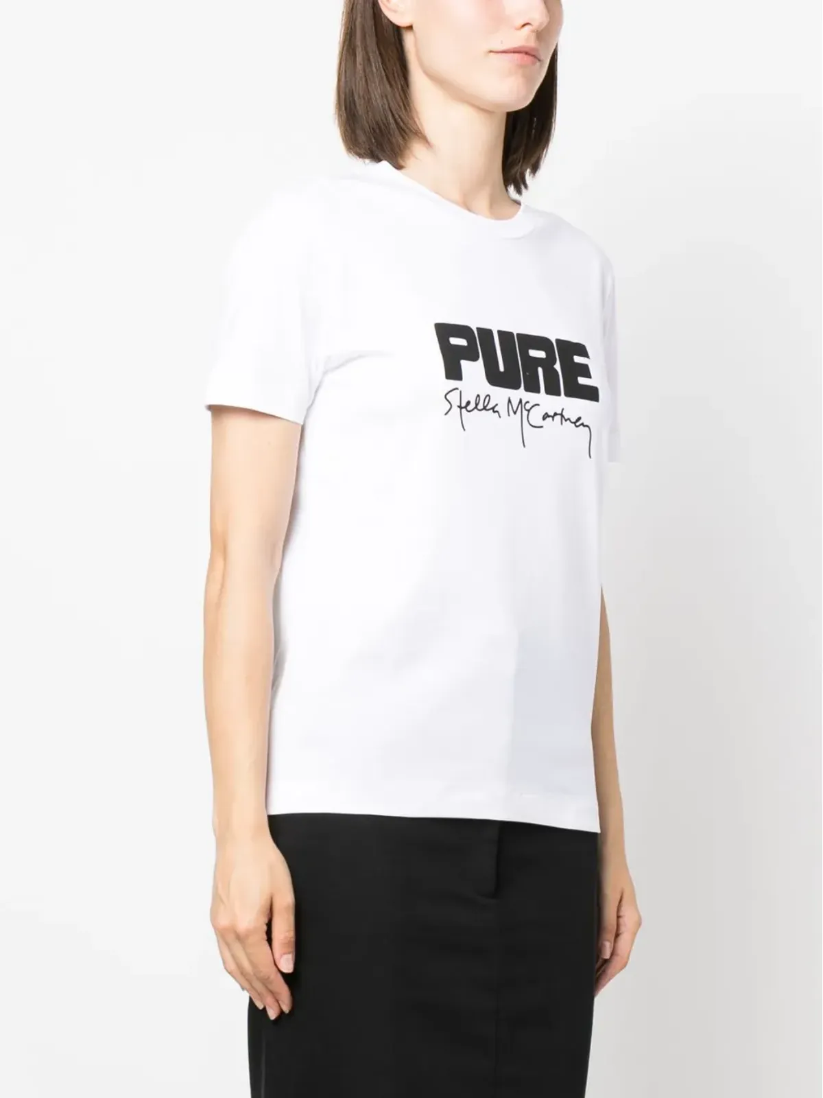 Stella McCartney ロゴプリントコットンTシャツ - 画像3