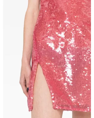 The Attico sequinned sleeveless minidress - Pink - サムネイル5