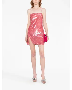 The Attico sequinned sleeveless minidress - Pink - サムネイル2